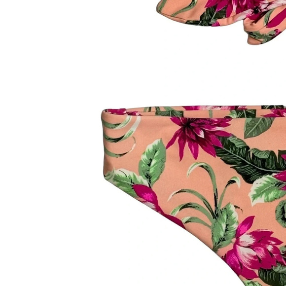 Tori Praver | Seafoam Bikini Two Piece Floral Wrap Around Cheeky - Picture 12 of 15